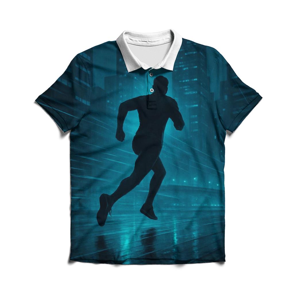 Midnight Sprint Skyline casual sports polo shirts
