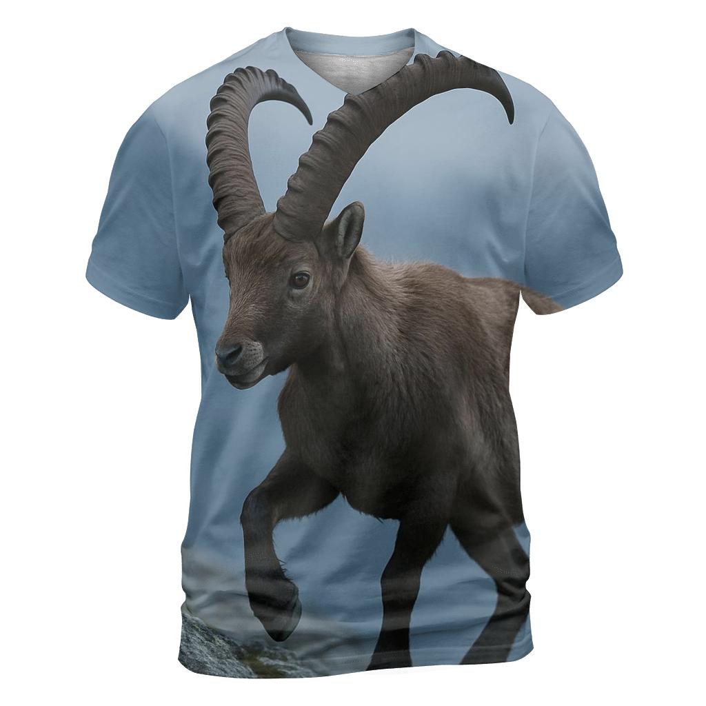 Alpine Ibex Traverse creative print fashion shirts