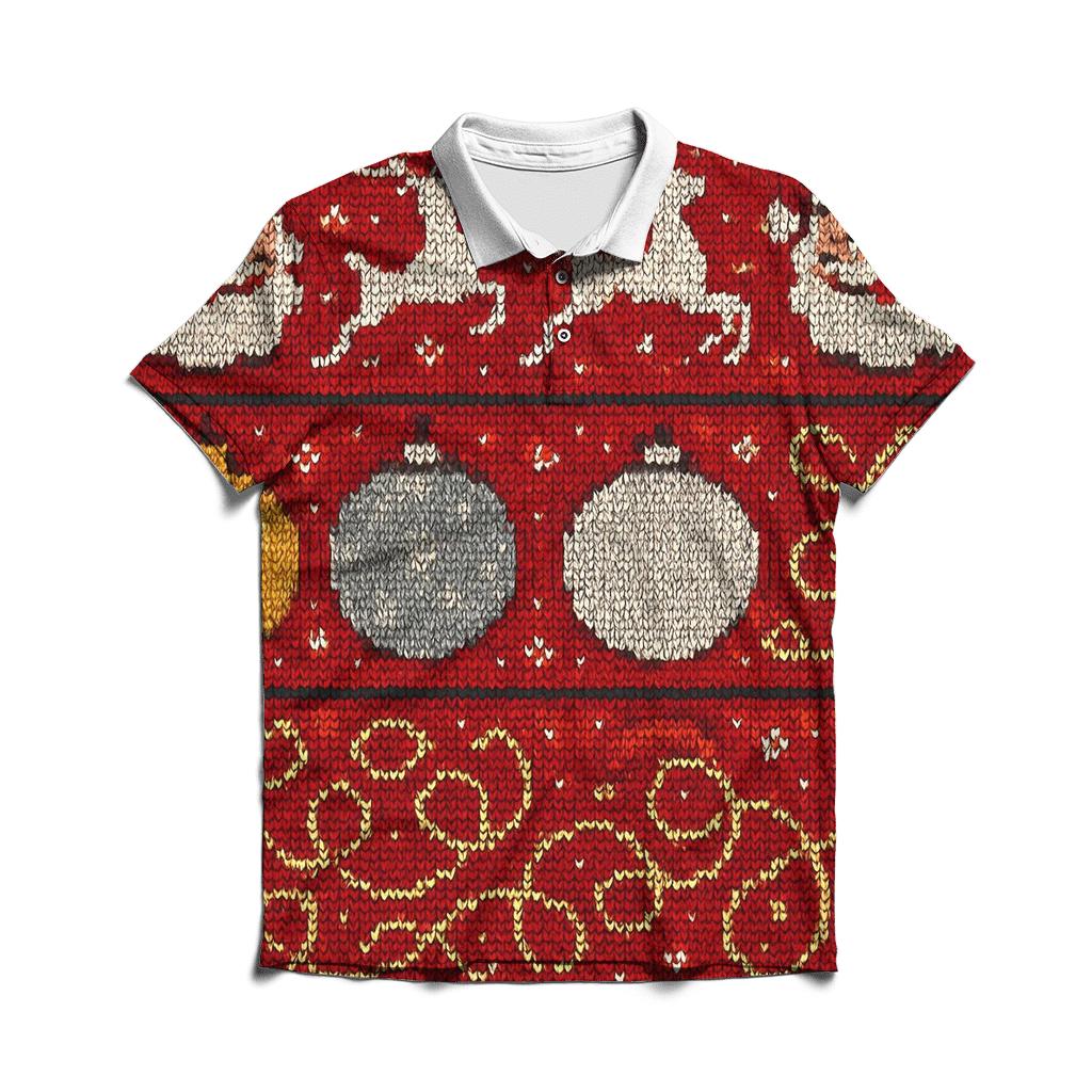 Tinsel Tangle Sweater Panel Design premium cotton polo shirts