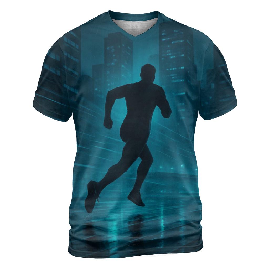 Midnight Sprint Skyline personalized full print shirts