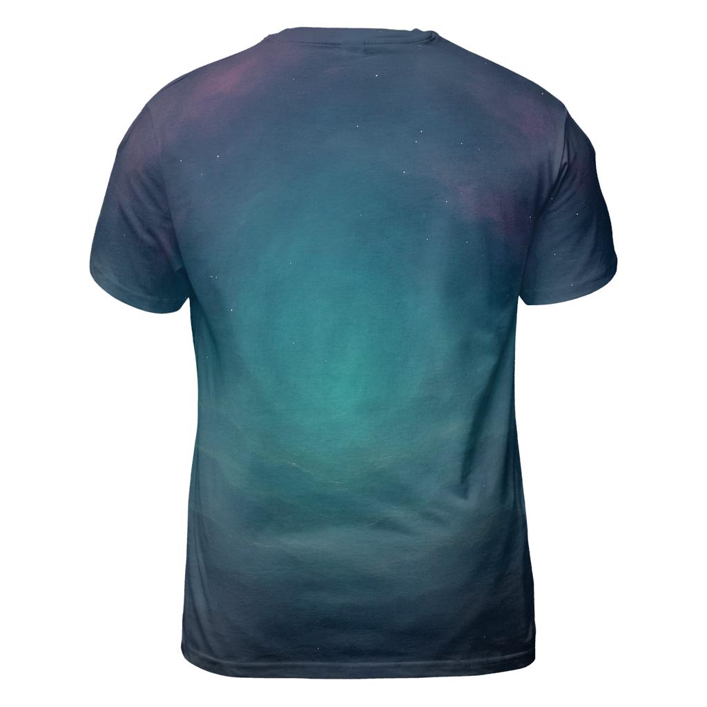 Nebula Tide Gradient vibrant all-over design tees
