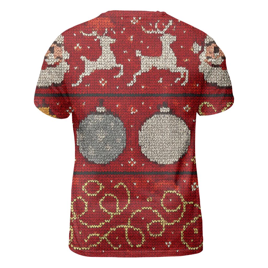 Tinsel Tangle Sweater Panel Design vibrant all-over design tees