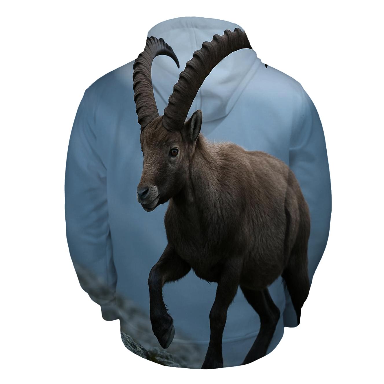 Alpine Ibex Traverse printed hoodies