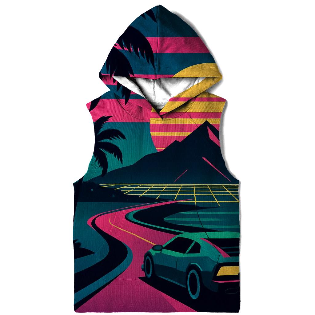 Neon Coastal Drive hoodie designs
