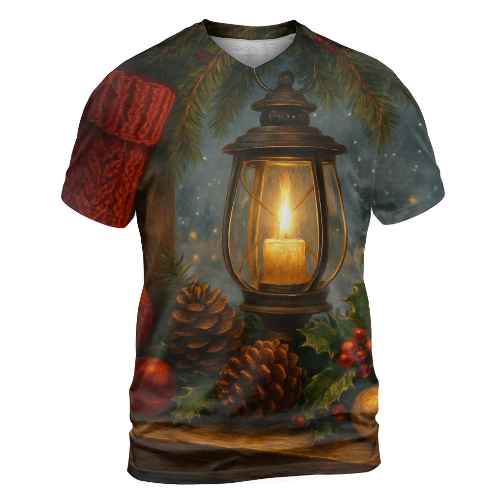 Evergreen Lantern Eve vibrant all-over design tees