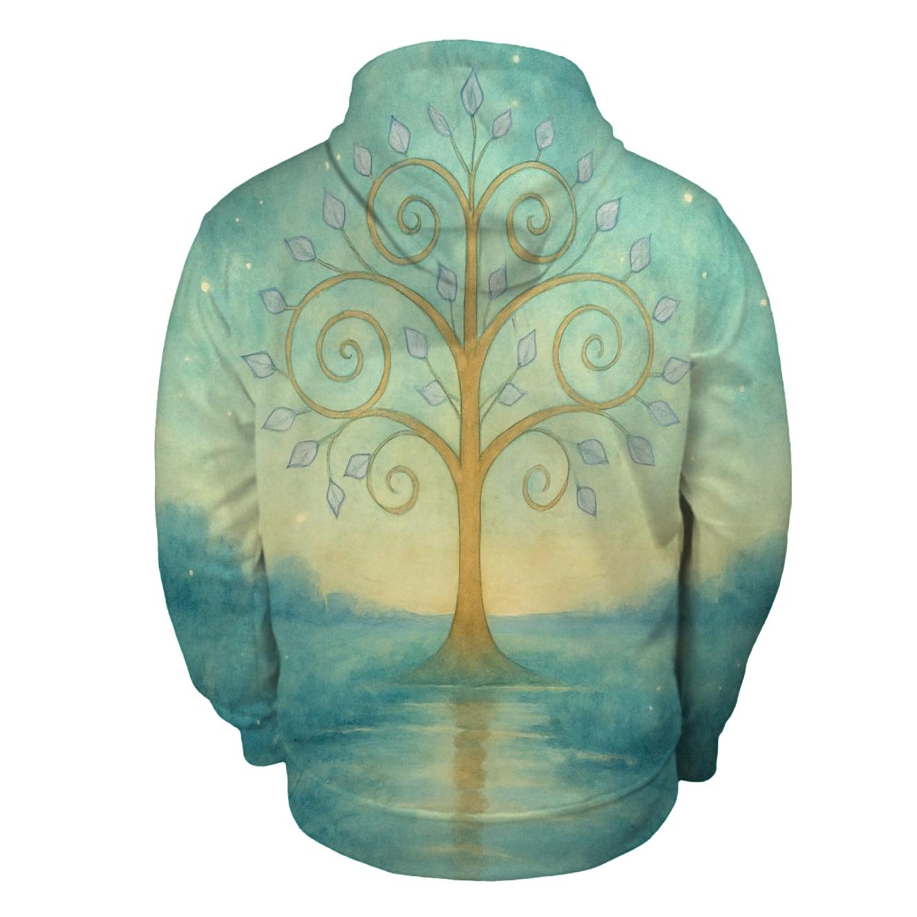 Luminous Harmonic Tree lightweight hoodies