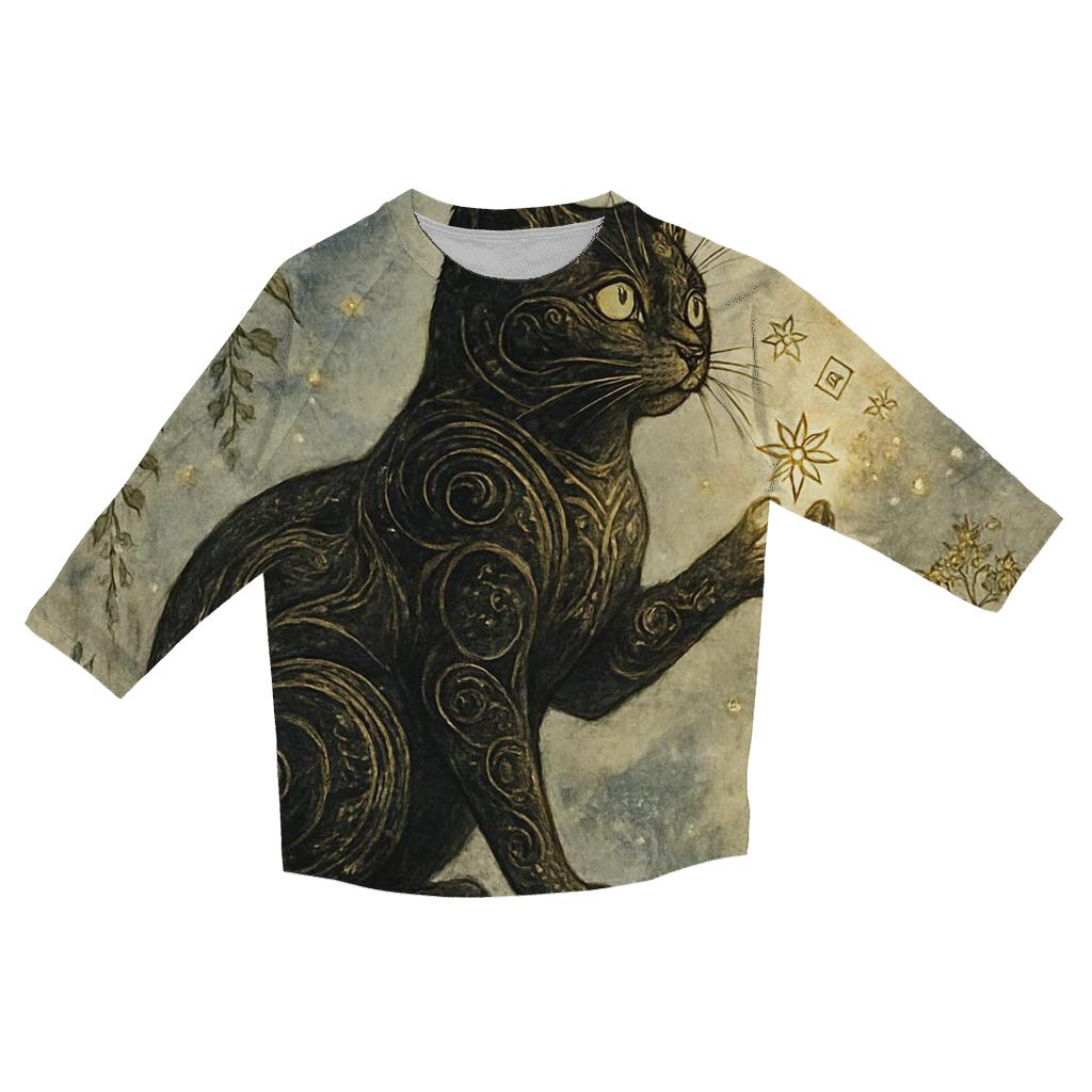 Botanical Witch Familiar stylish quarter sleeve tops