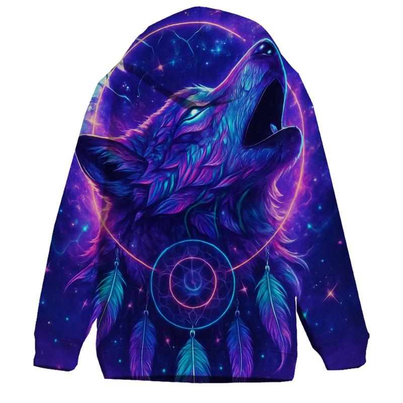 Nebula Guardian Wolf premium hoodies