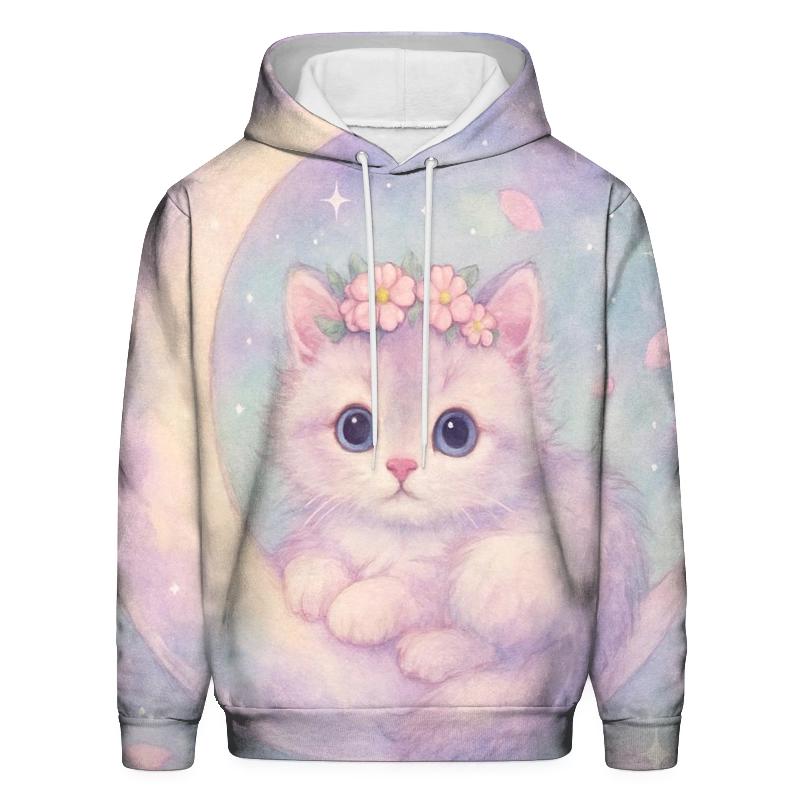 Moonlit Lavender Kitten hoodie designs