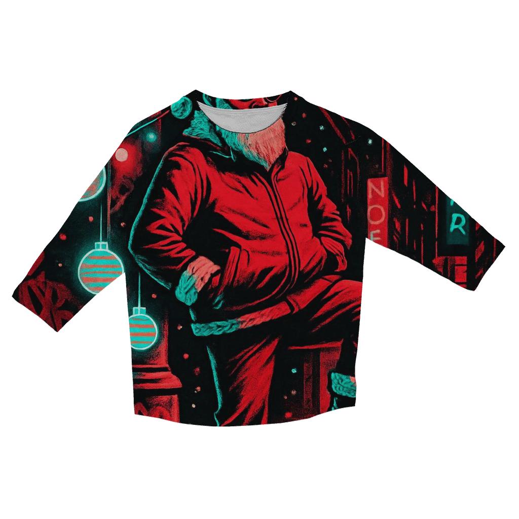 Neon Street Santa designer 3/4 sleeve blouses