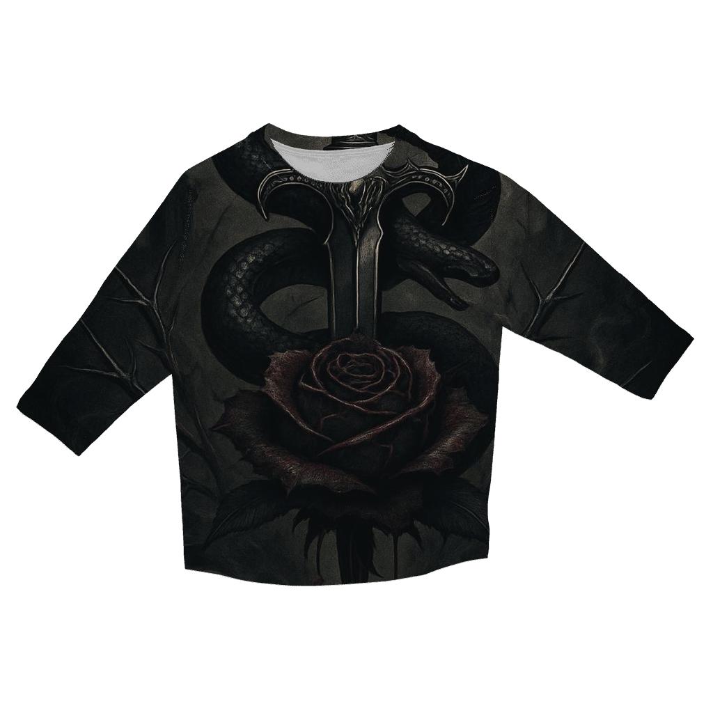 Serpent Dagger Of The Bleeding Rose personalized 3/4 sleeve tees