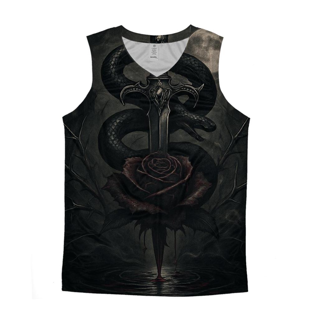 Serpent Dagger Of The Bleeding Rose personalized athletic tanks