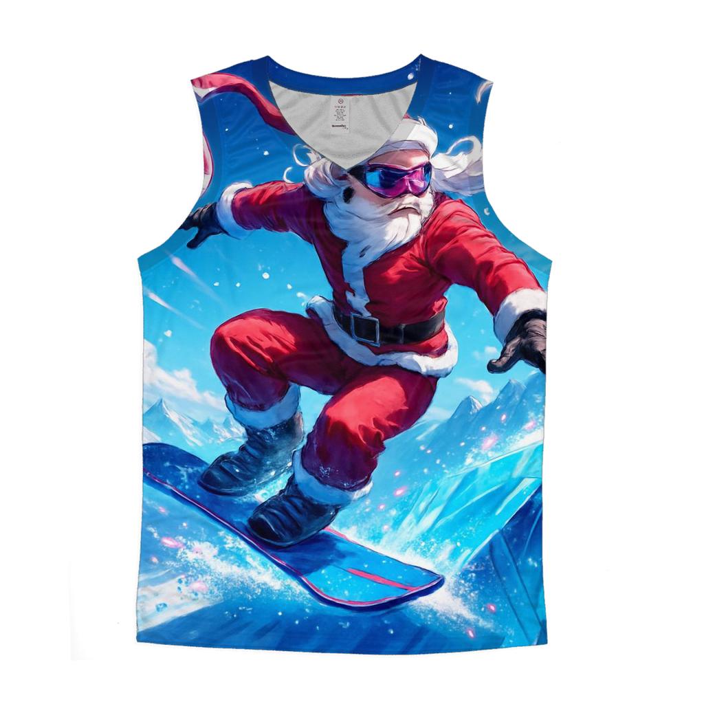 Snowboard Santa Air casual summer tank tops