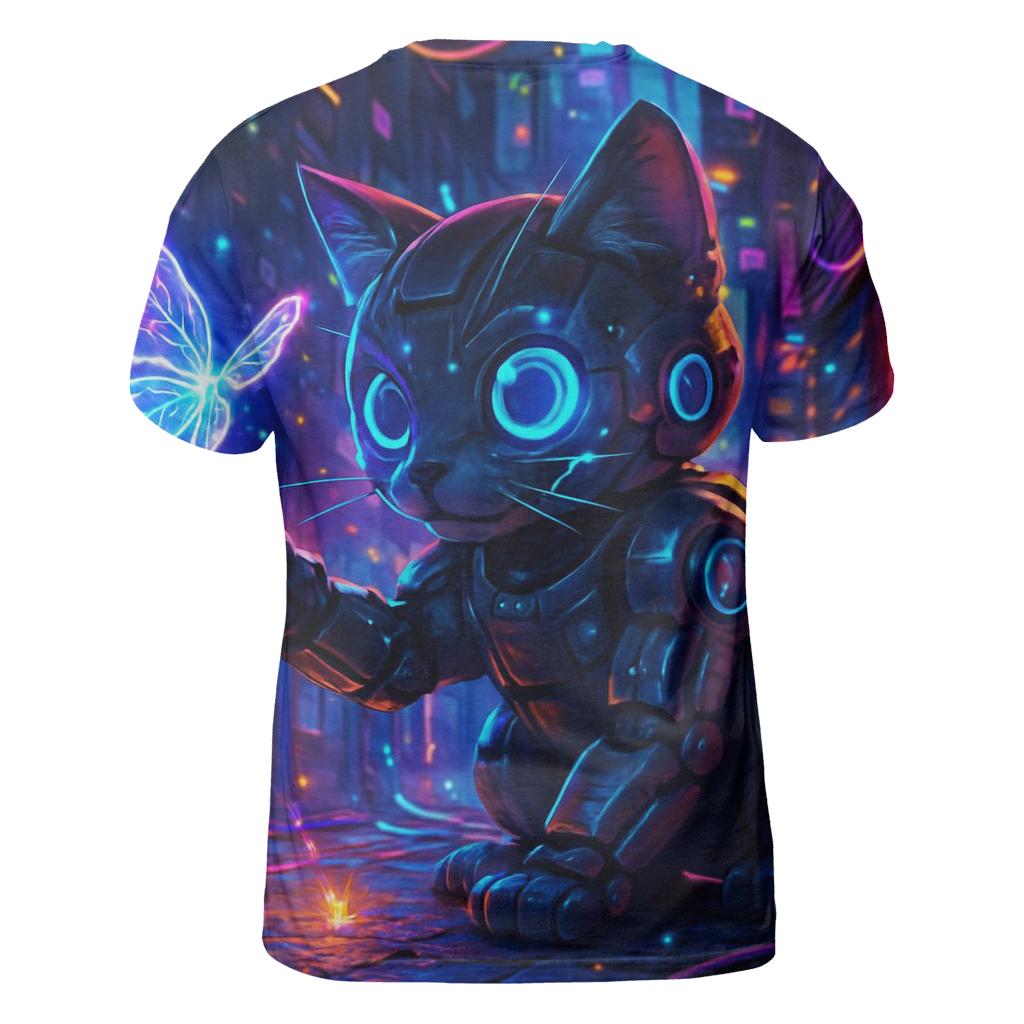 Circuit Alley Cyberkitten statement graphic shirts