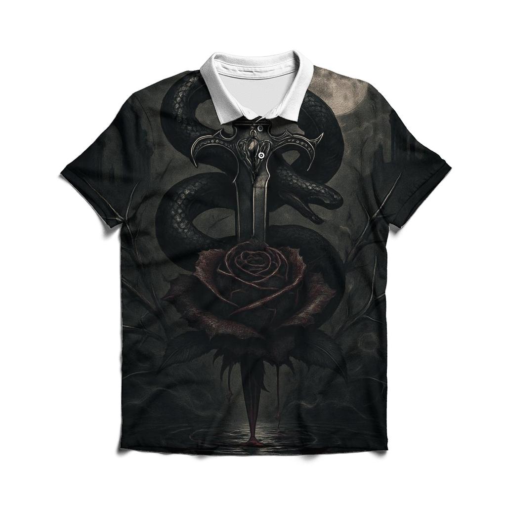 Serpent Dagger Of The Bleeding Rose personalized polo shirts