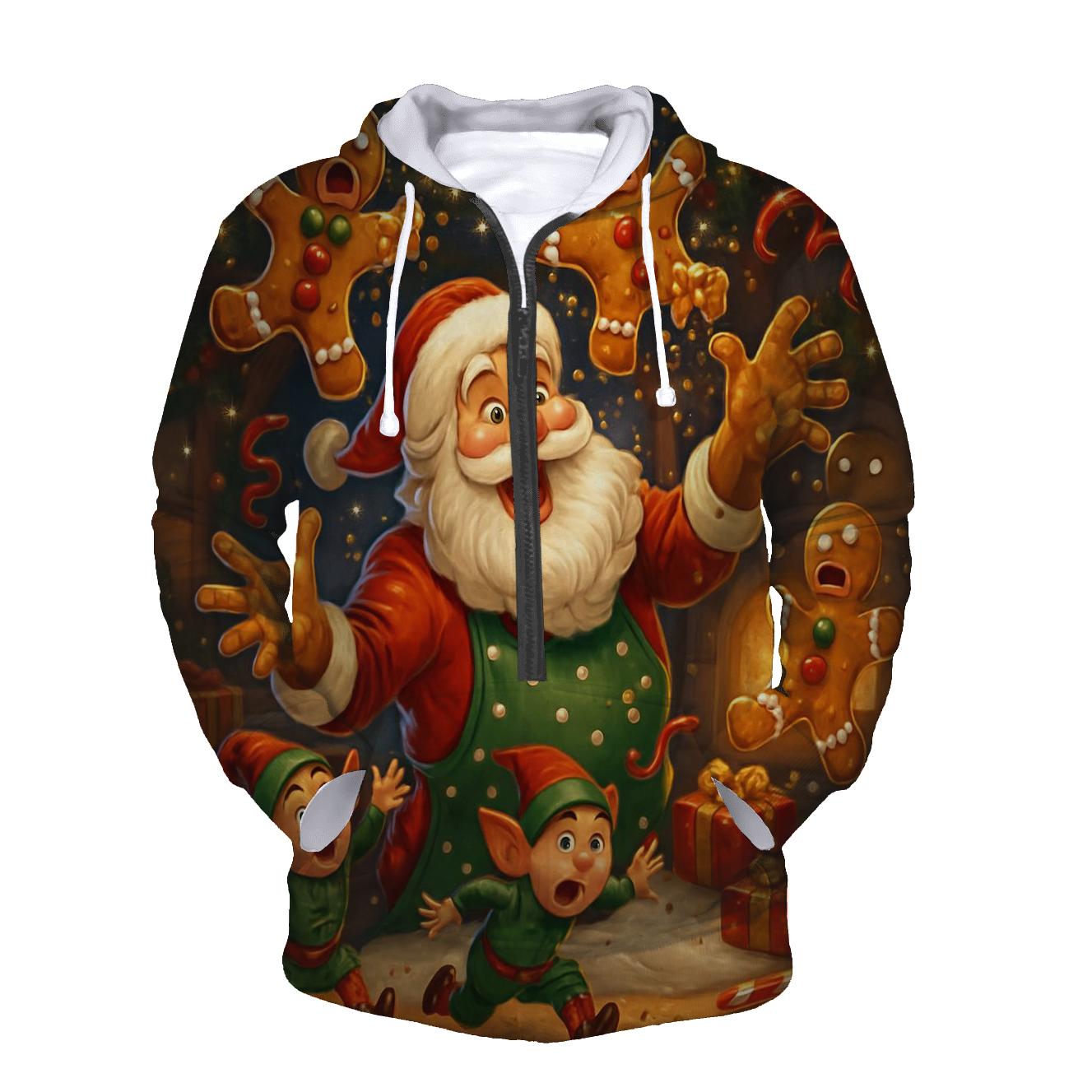 Santas Chaotic Cookie Lab custom hoodies