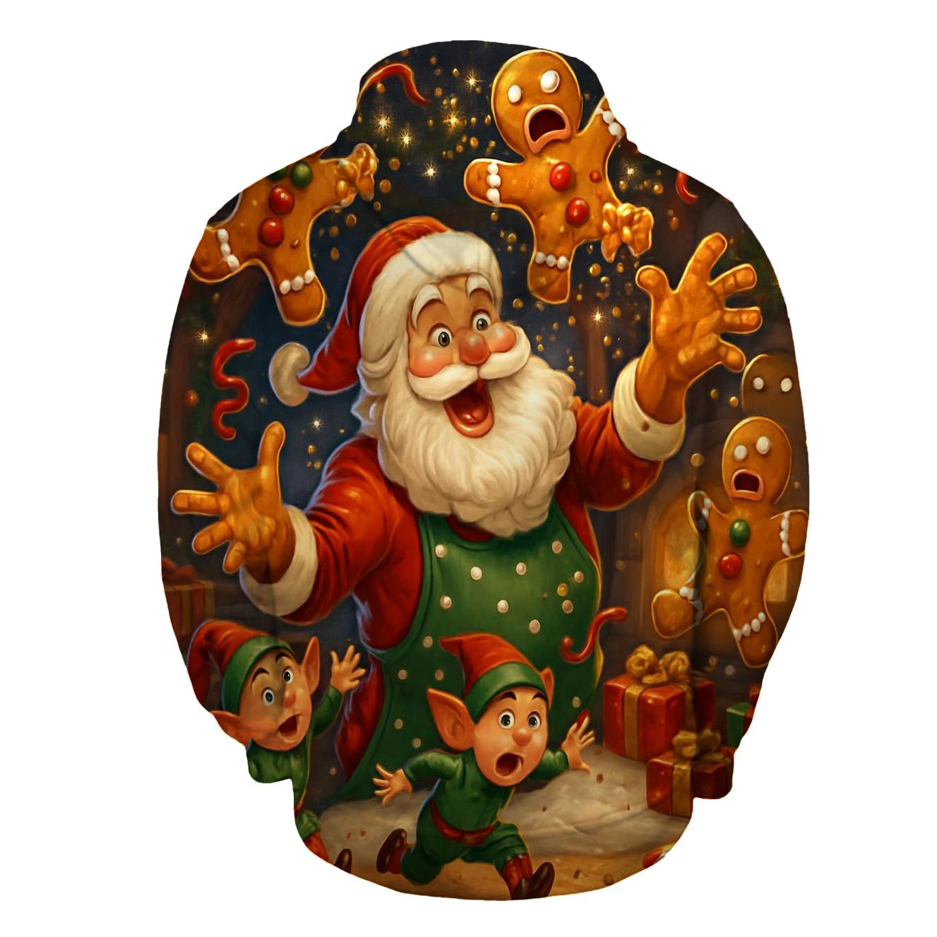 Santas Chaotic Cookie Lab custom hoodies