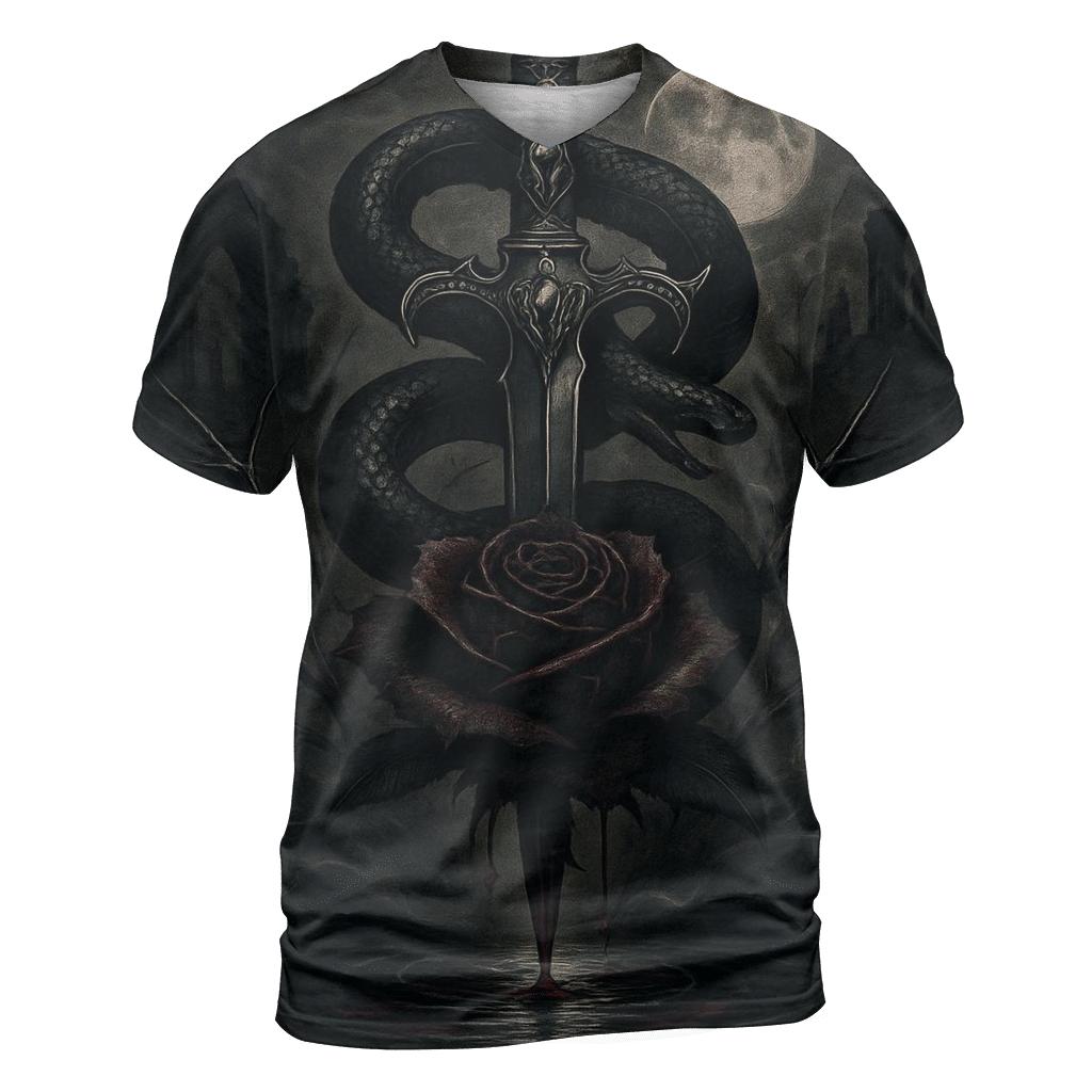 Serpent Dagger Of The Bleeding Rose custom all-over print shirts