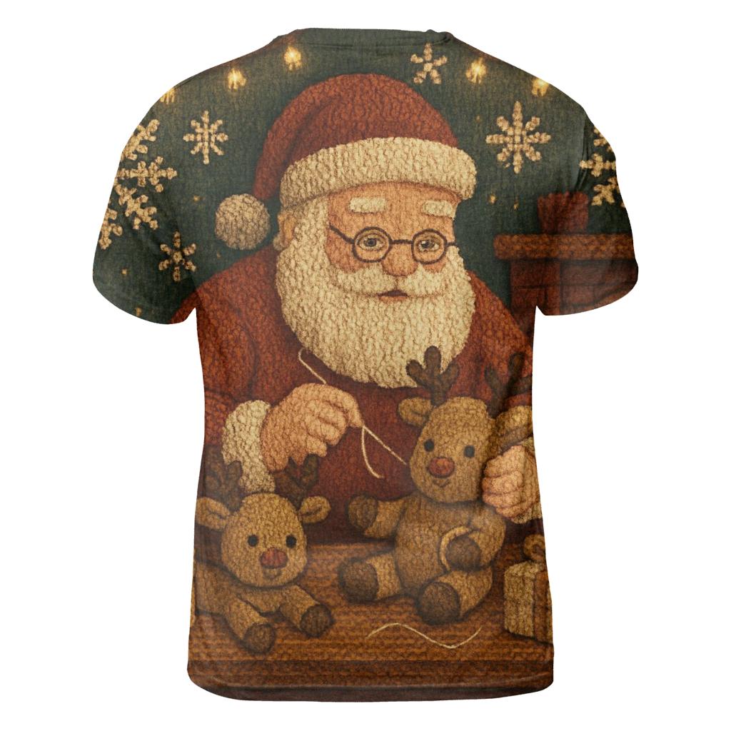 Patchwork Workshop Santa trendy printed shirt styles