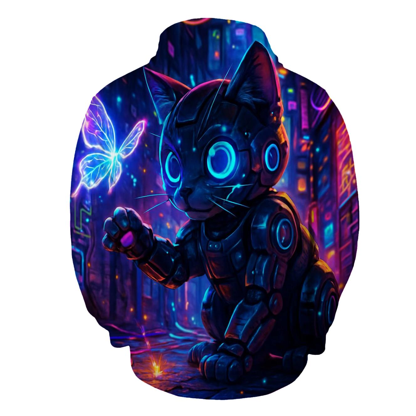 Circuit Alley Cyberkitten lightweight hoodies