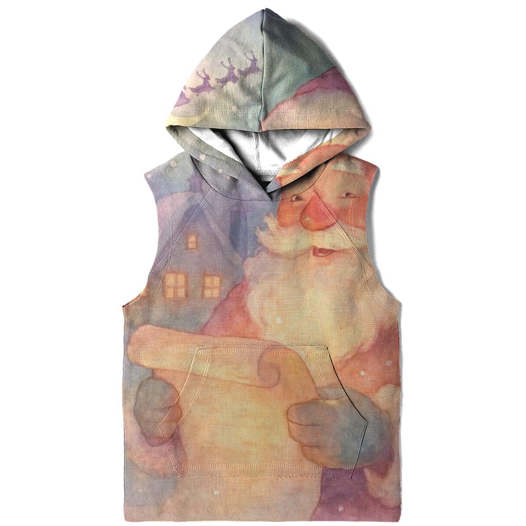 Storybook Moonlight Santa designer hoodies