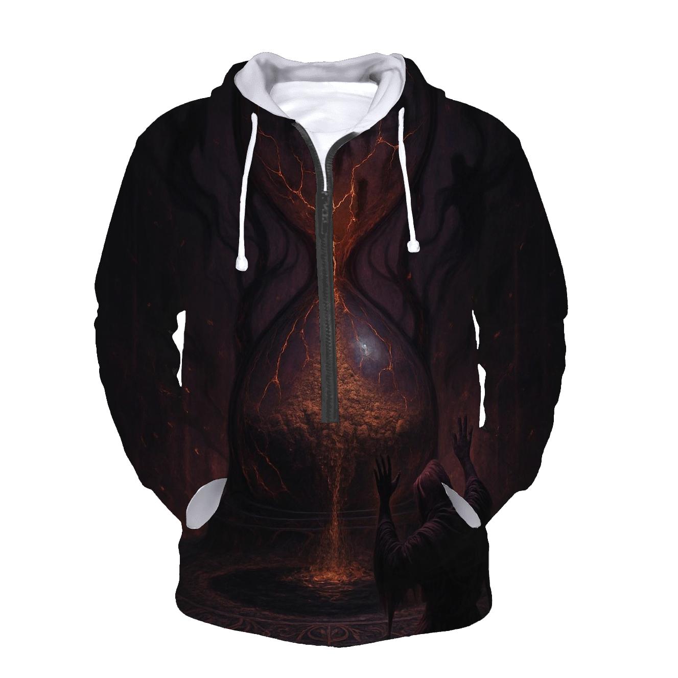 Hourglass Of Sundered Souls zip-up hoodies