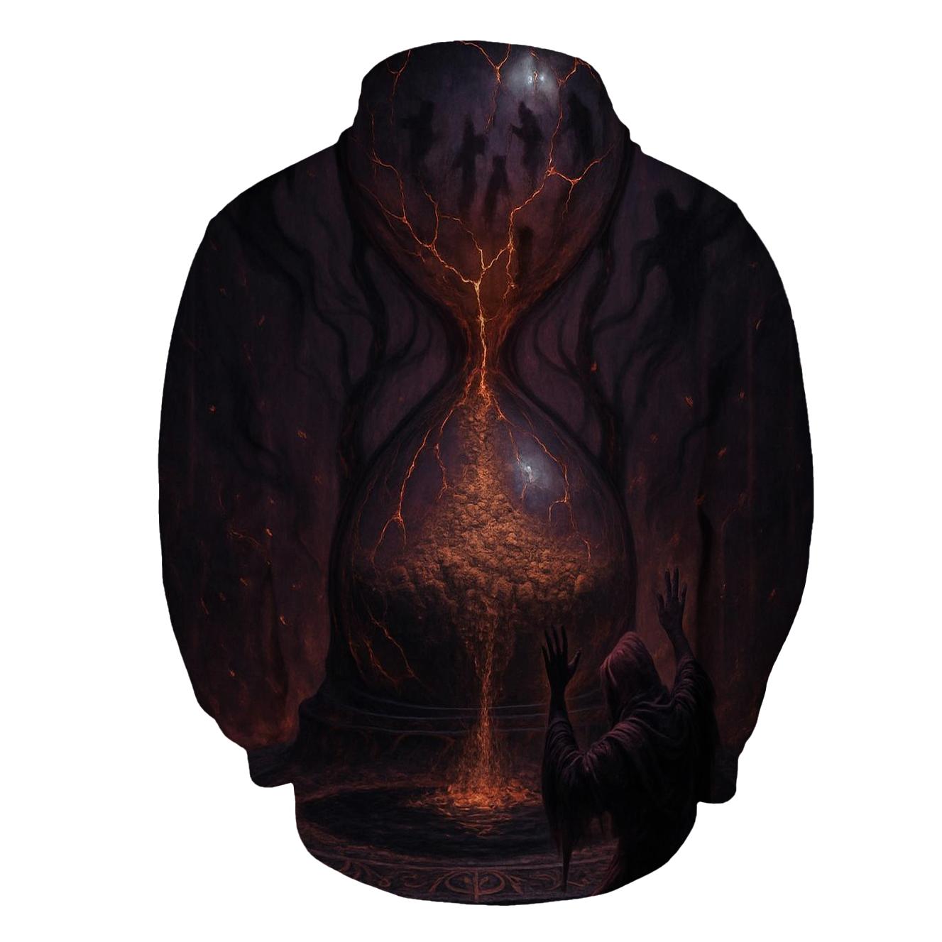 Hourglass Of Sundered Souls zip-up hoodies