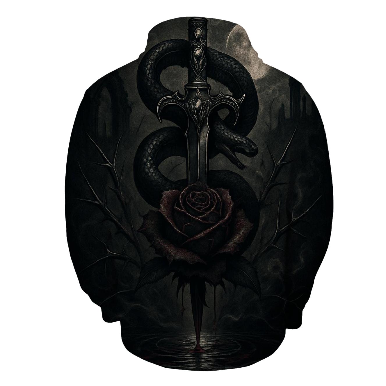 Serpent Dagger Of The Bleeding Rose graphic hoodies