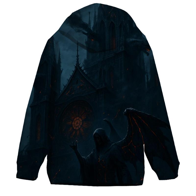 Cathedral Of Iron And Flame printed hoodies
