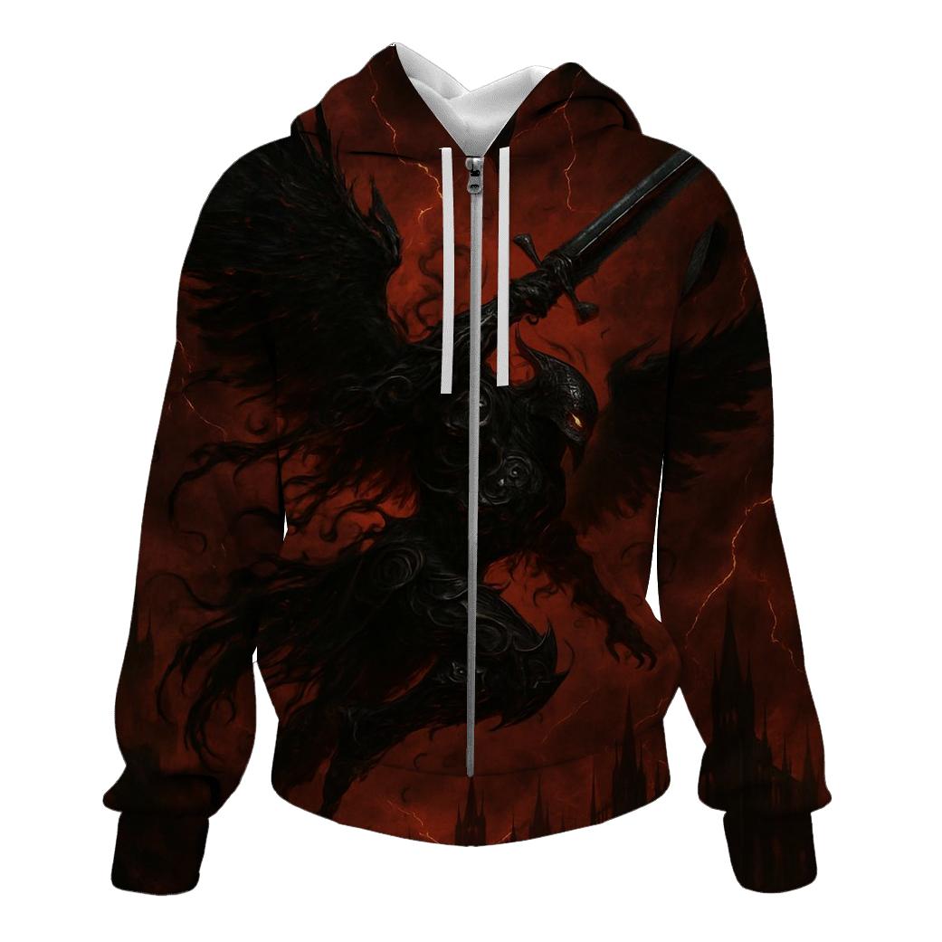 Raven Knight Of The Blackened Sky custom hoodies