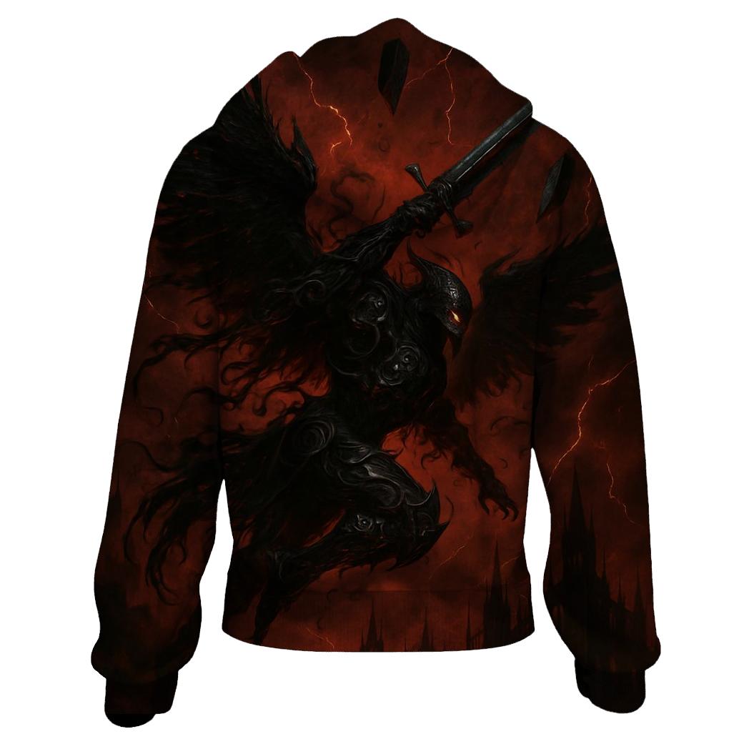 Raven Knight Of The Blackened Sky custom hoodies