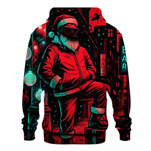 Neon Street Santa pullover hoodies