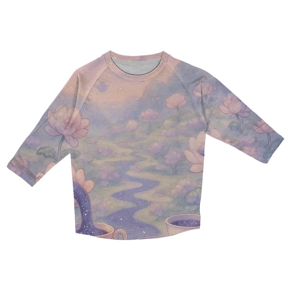 Random Cosmic Tea Garden personalized 3/4 sleeve tees
