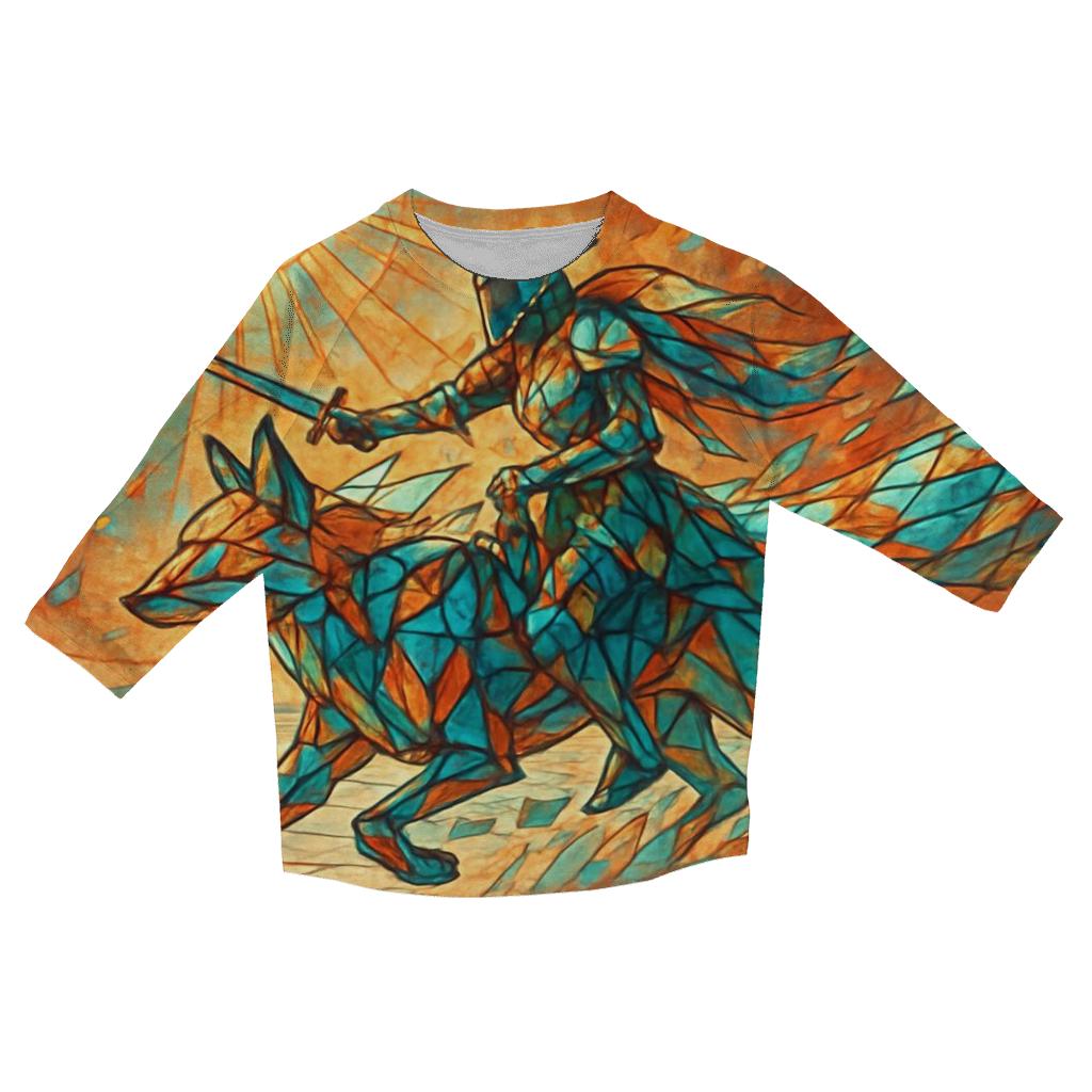Random Prism Foxglove Rider cotton quarter sleeve shirts