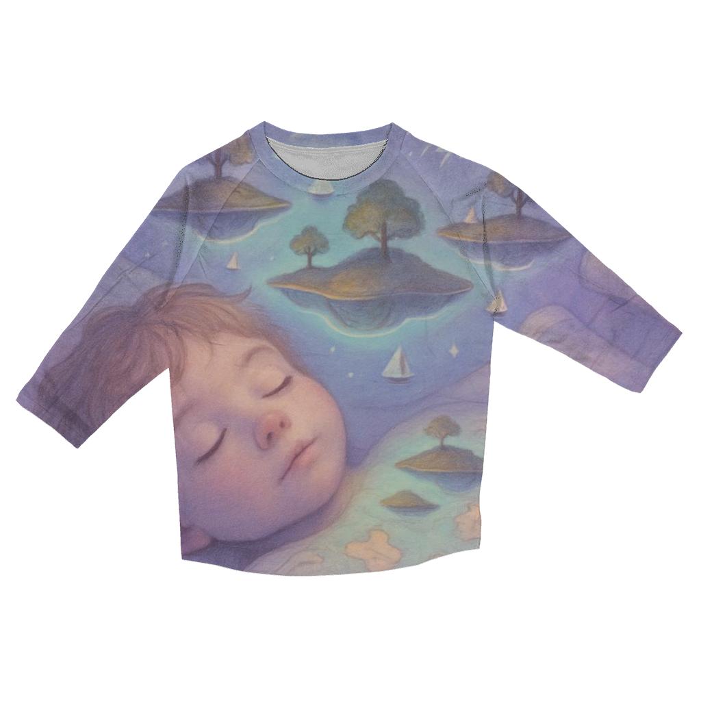 Random Dreaming Mapmaker fashion 3/4 sleeve shirts