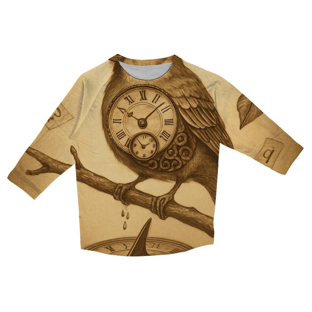 Random Timekeeper Sparrow fashion 3/4 sleeve shirts