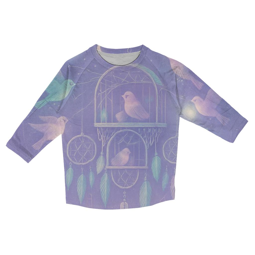 Random Dreamcatcher Aviary custom 3/4 sleeve shirts