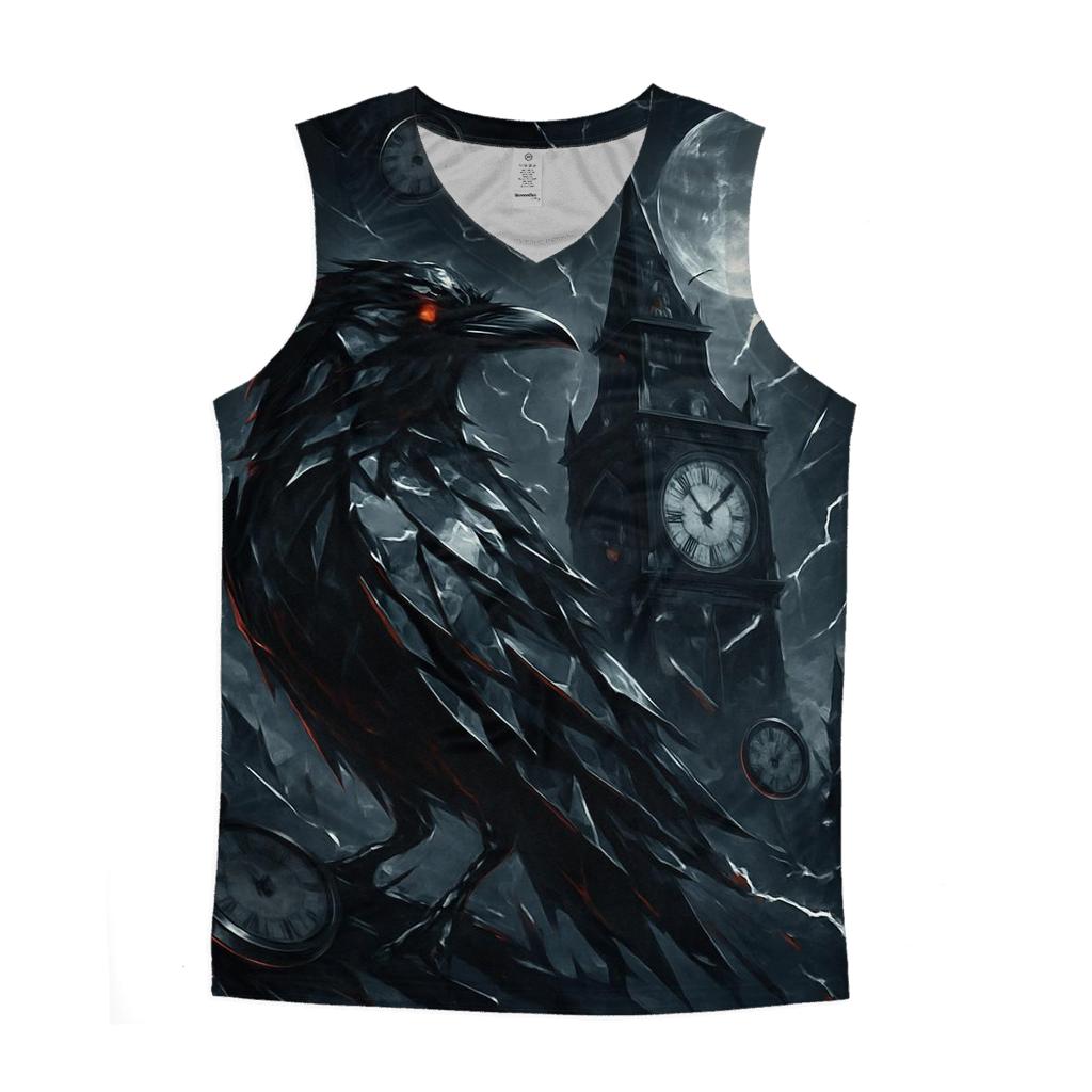 Random Mirror Raven casual summer tank tops