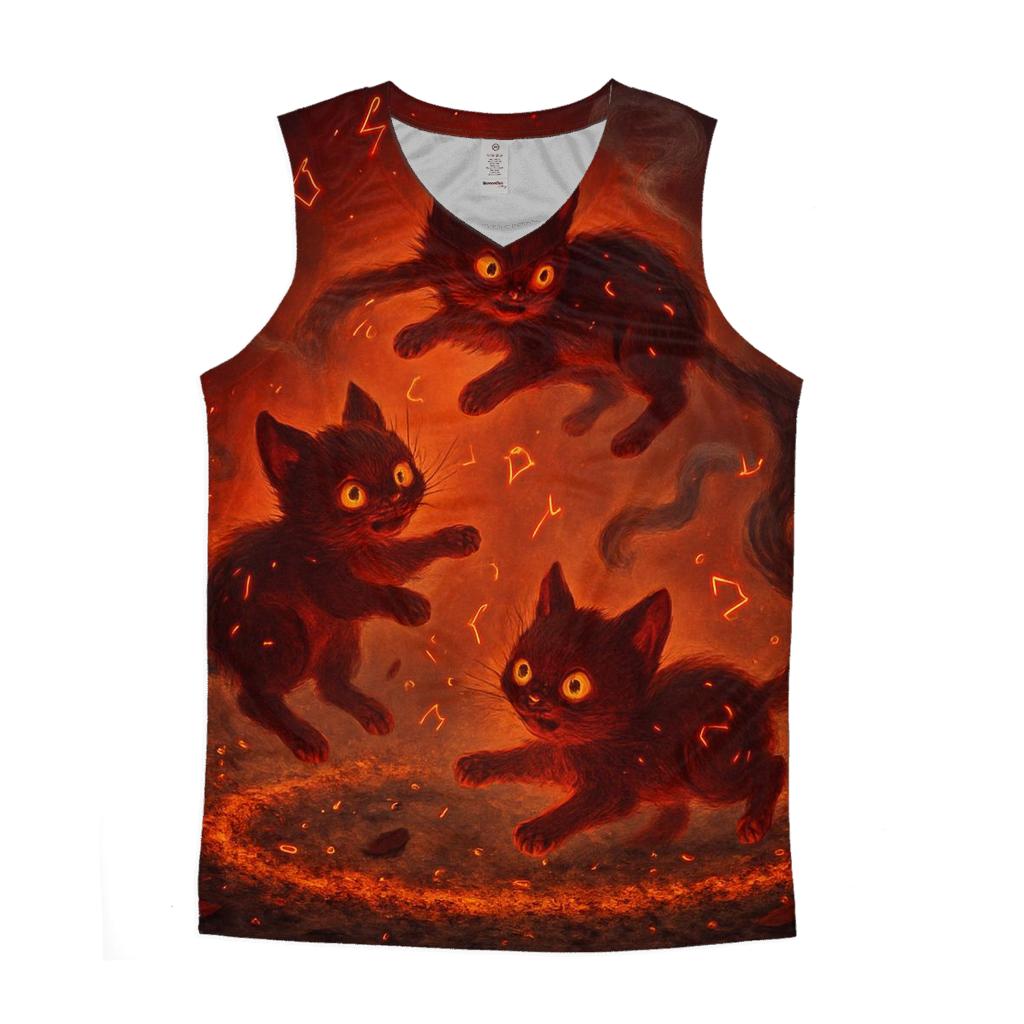 Random Ember Fox Trio trendy fitted tank tops