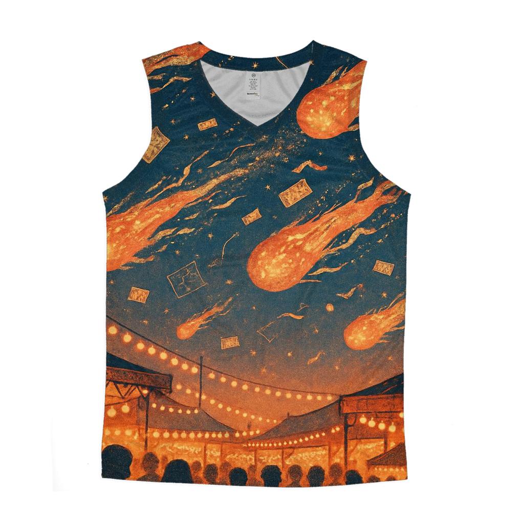 Random Meteor Kite Festival trendy fitted tank tops