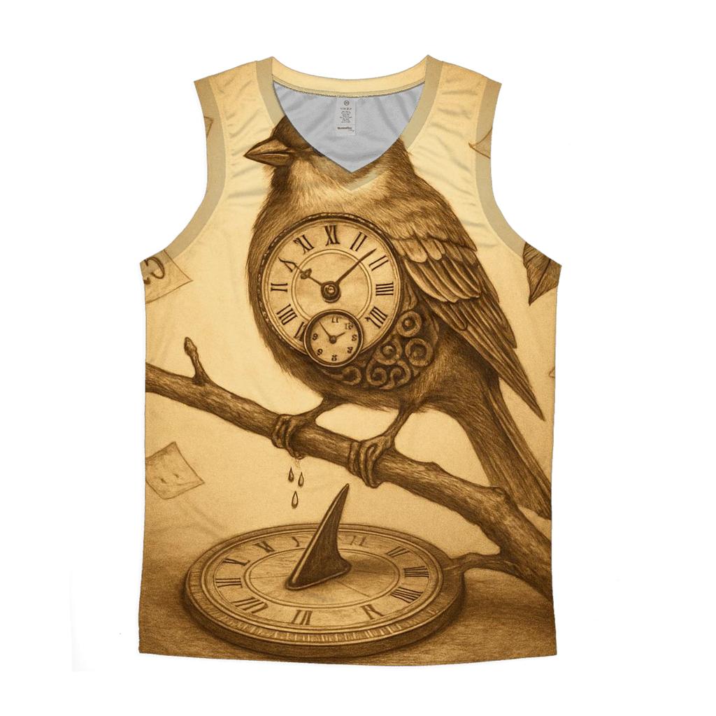 Random Timekeeper Sparrow cotton sleeveless tops