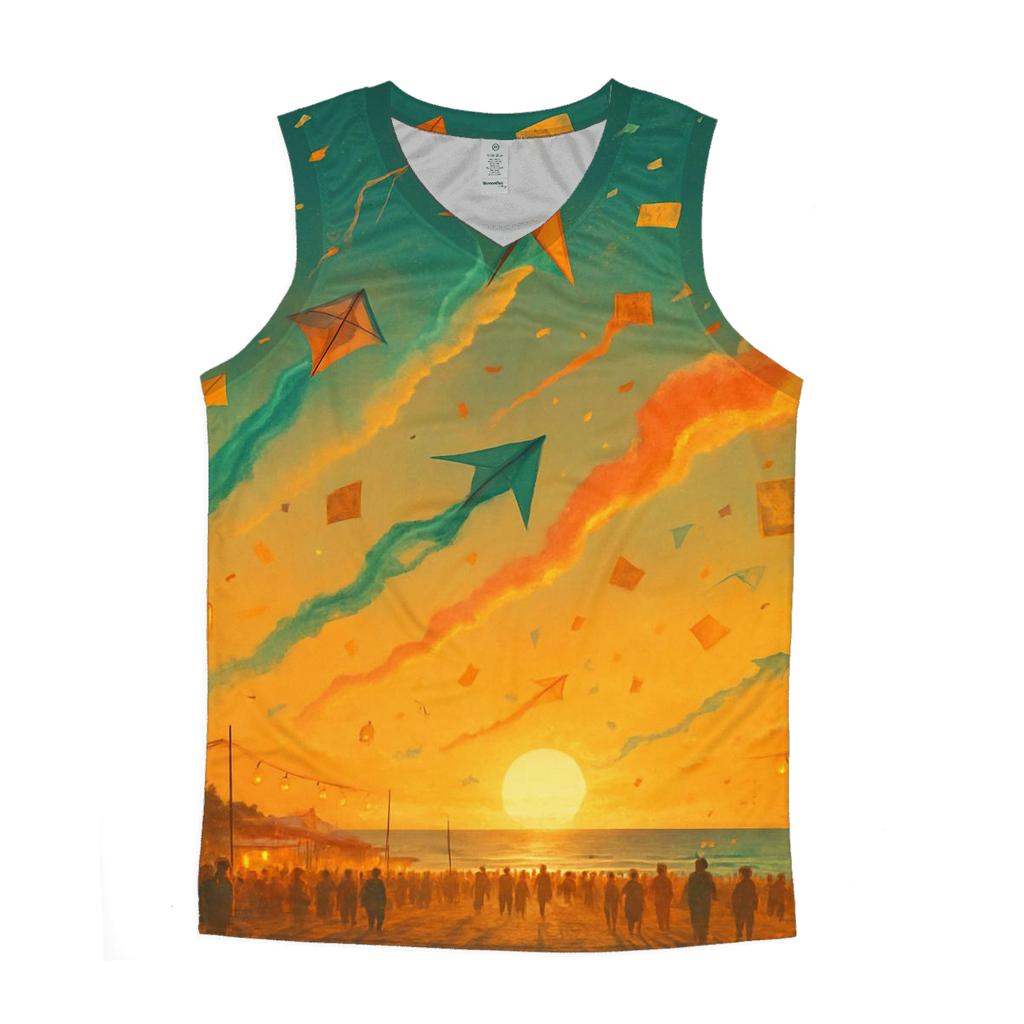 Random Comet Tail Kites sports performance tank tops