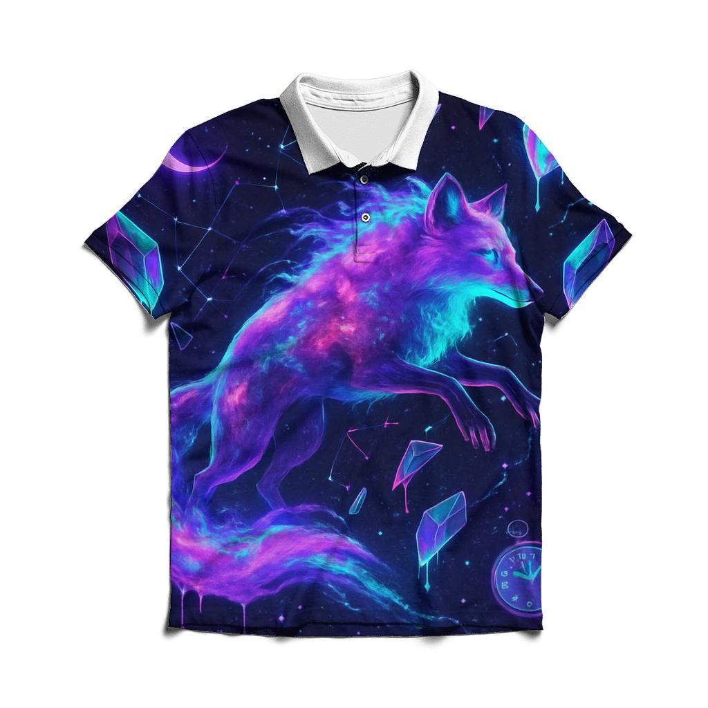 Random Nebula Fox branded logo polo shirts