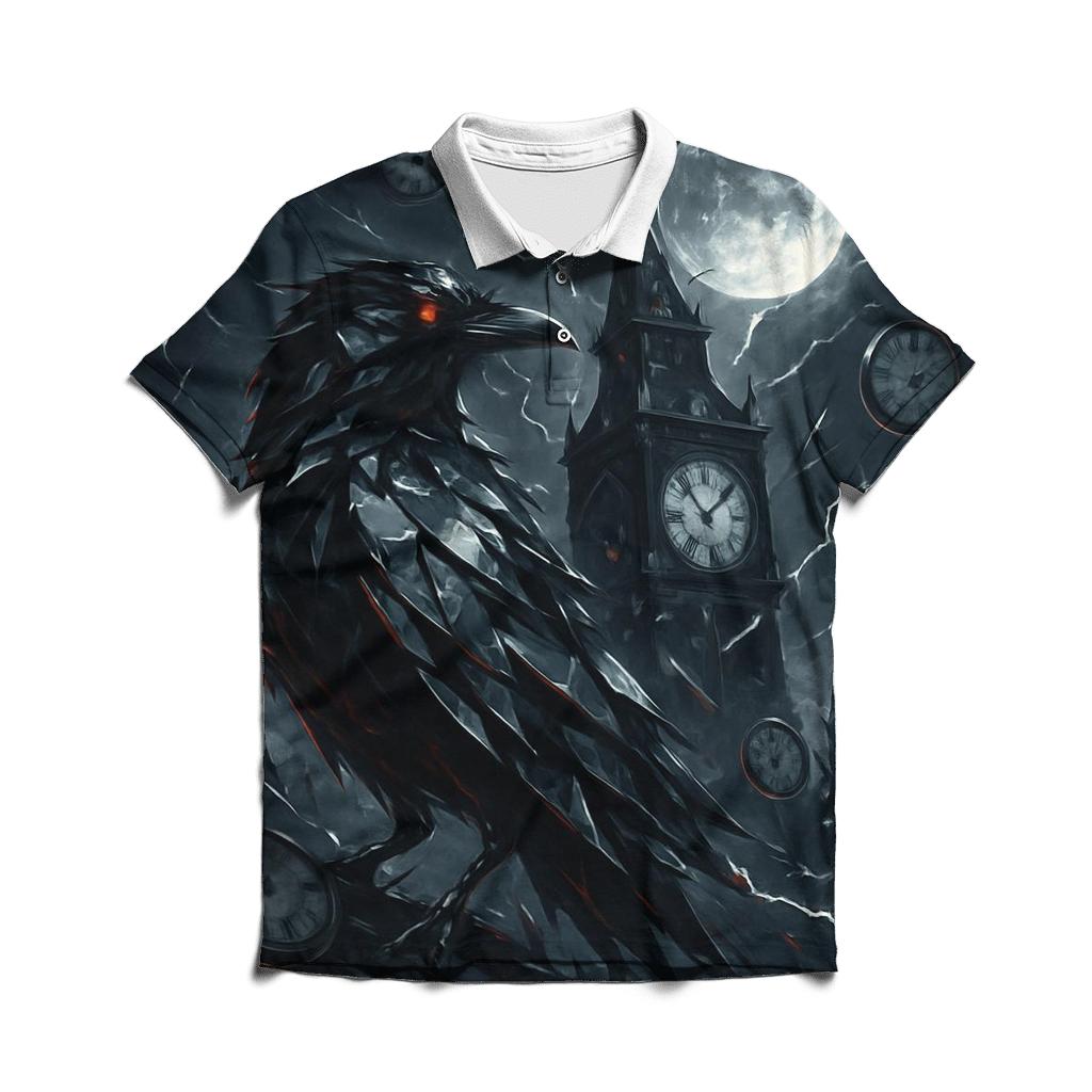 Random Mirror Raven premium cotton polo shirts