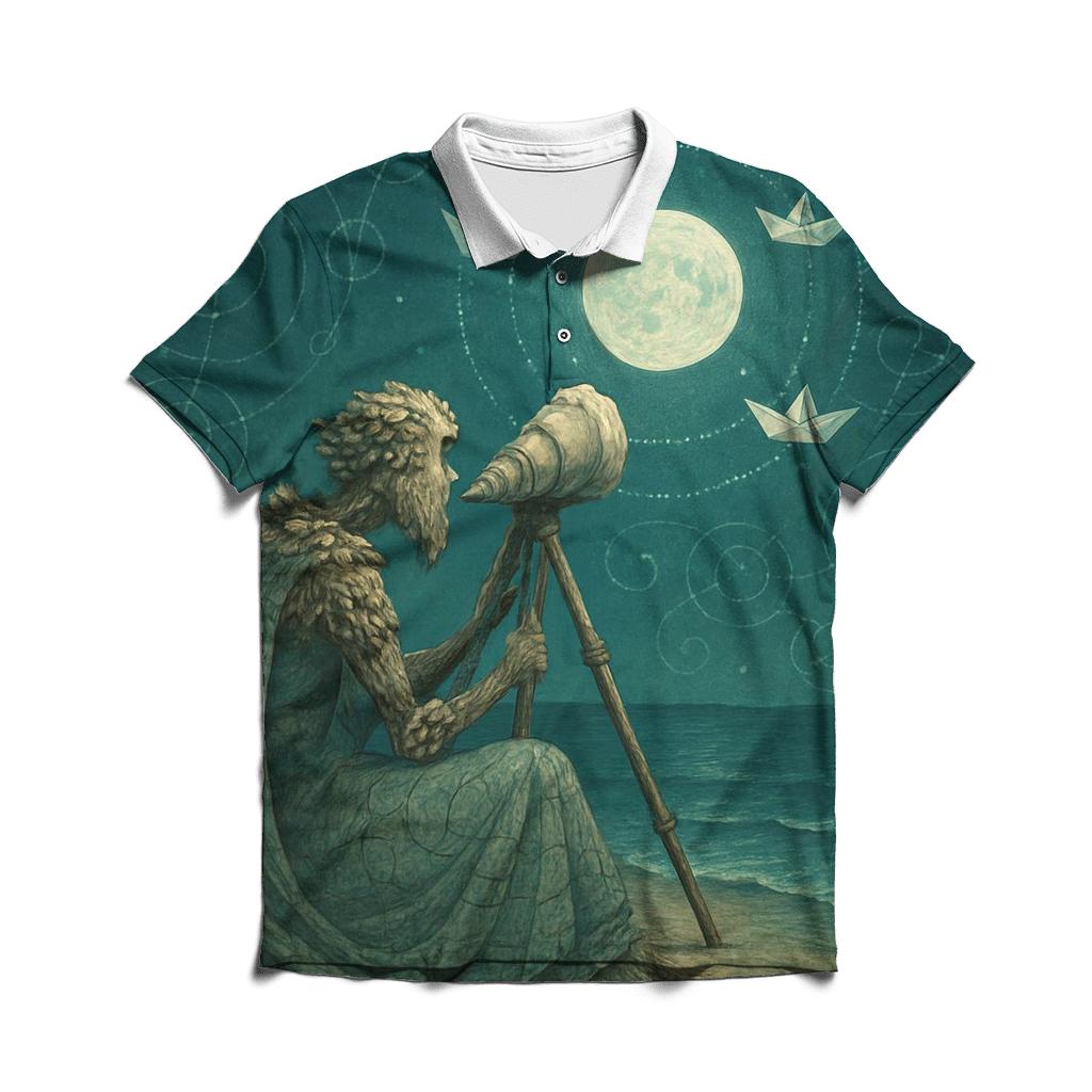 Random Driftwood Astronomer stylish collar polo tees