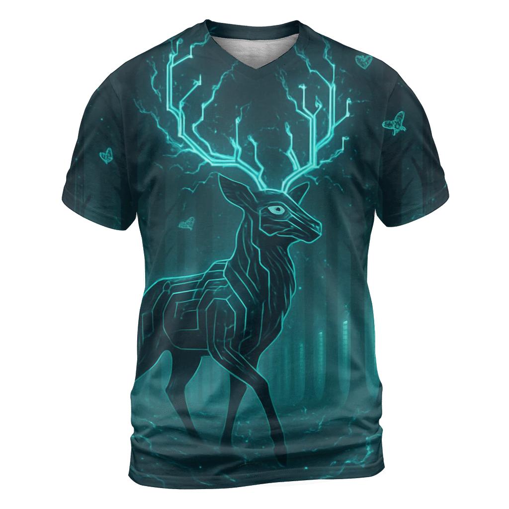 Random Circuit Stag designer pattern shirts