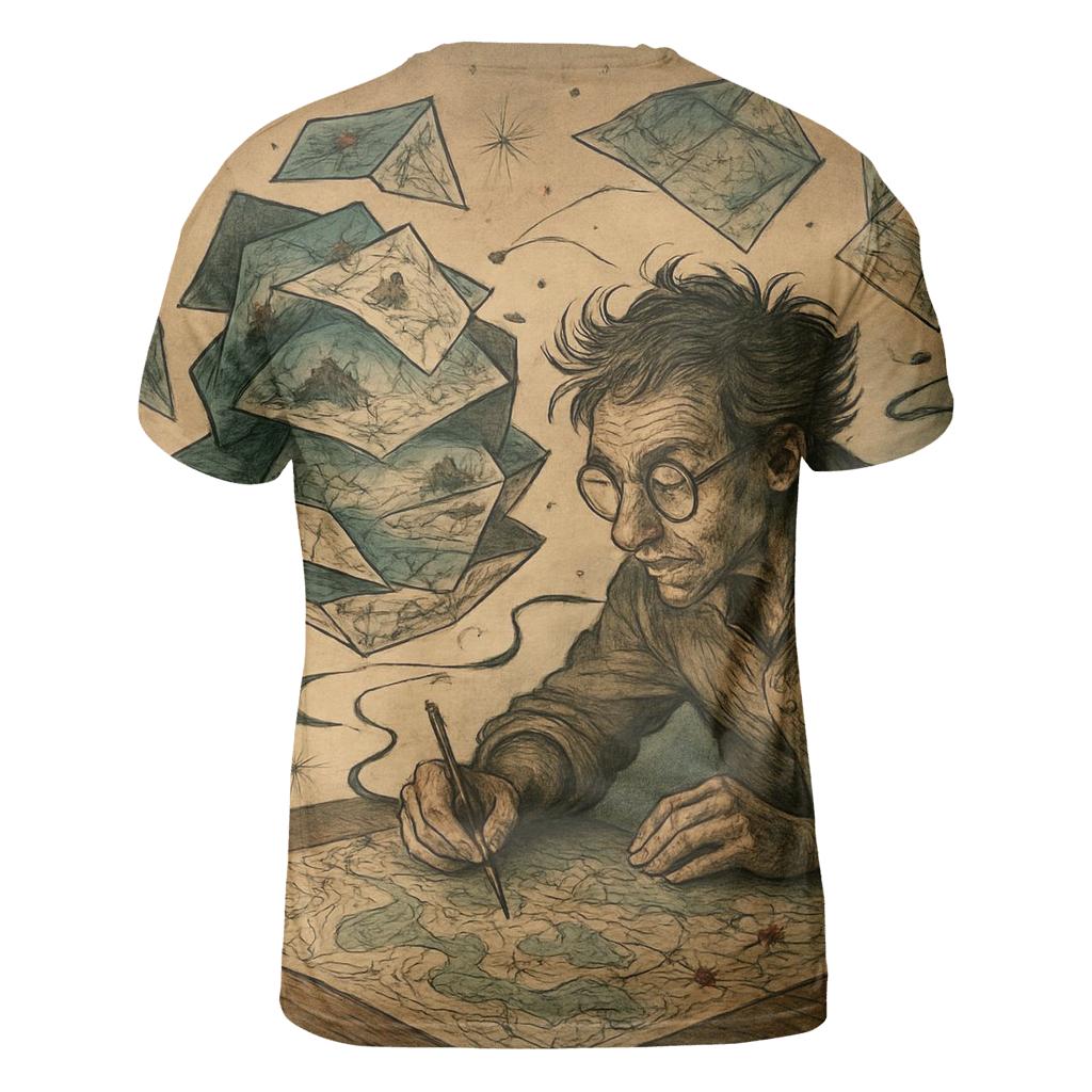 Random Paper Planet Cartographer personalized full print shirts