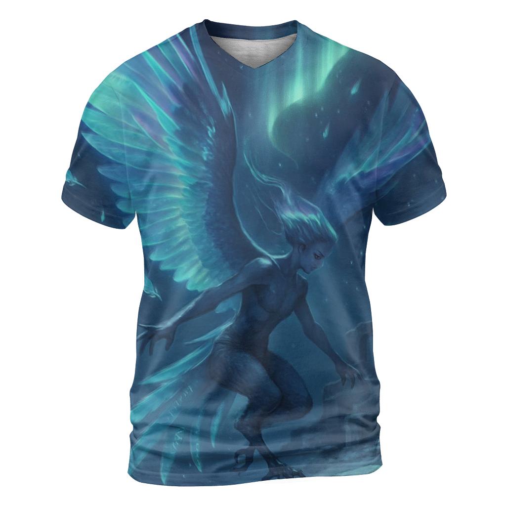 Random Aurora Harpy artistic all-over print tops