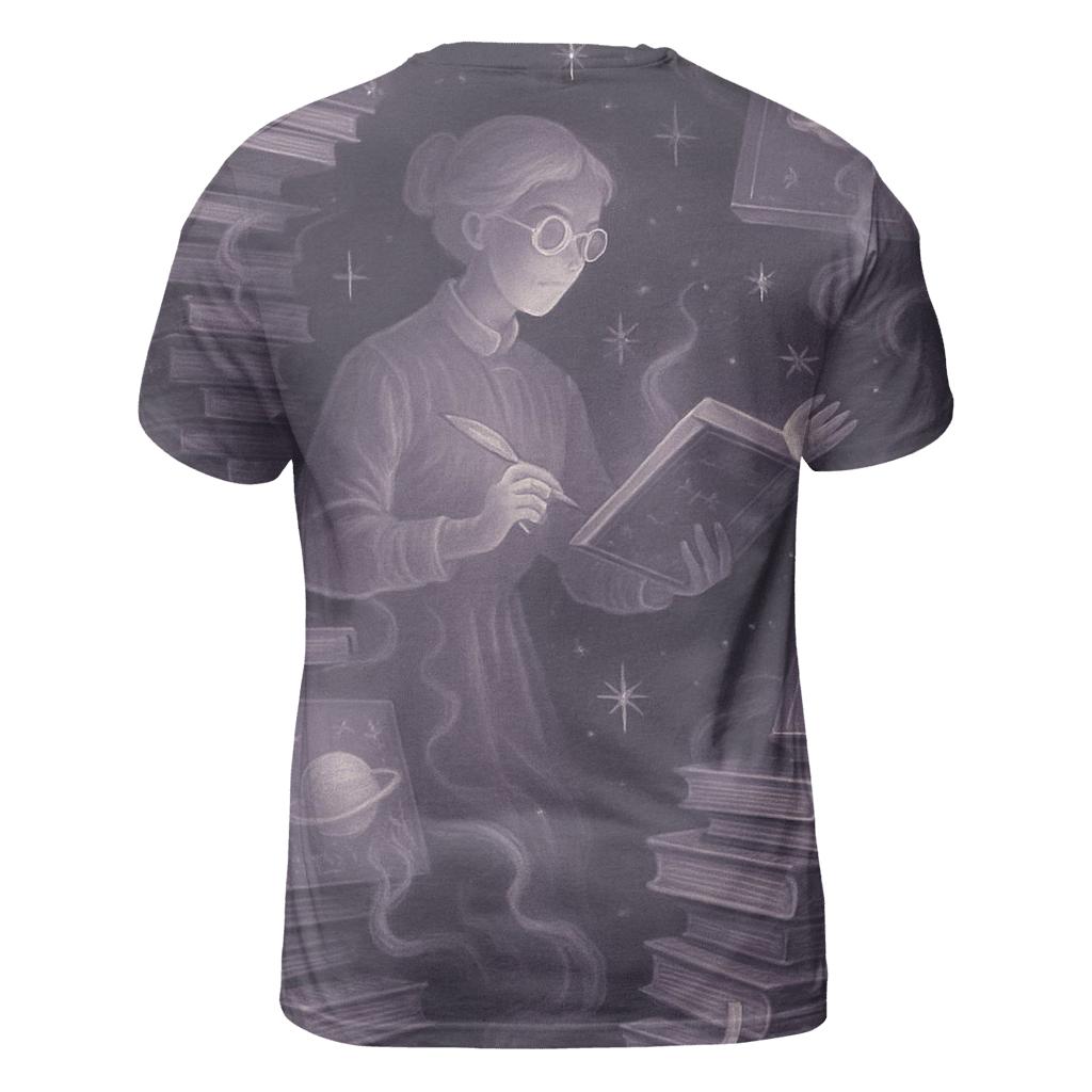 Random Phantom Librarian artistic all-over print tops