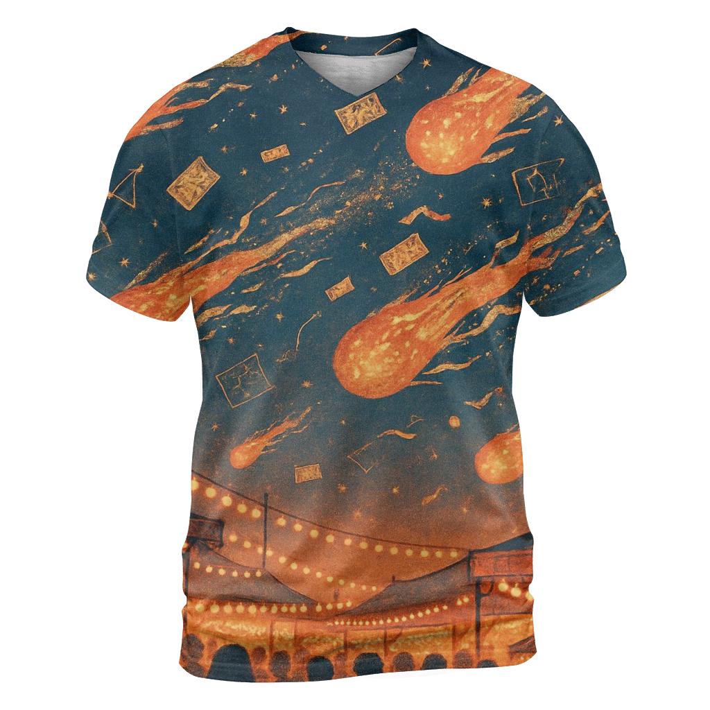 Random Meteor Kite Festival custom all-over print shirts